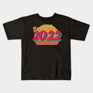 Class of 2022 Senior 2020 Graduation 2022 Party Seniors Retro Vintage Kids T-Shirt